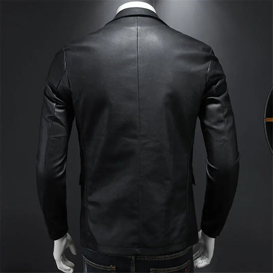 Men Slim Fit Leather Motorcycle Jackets