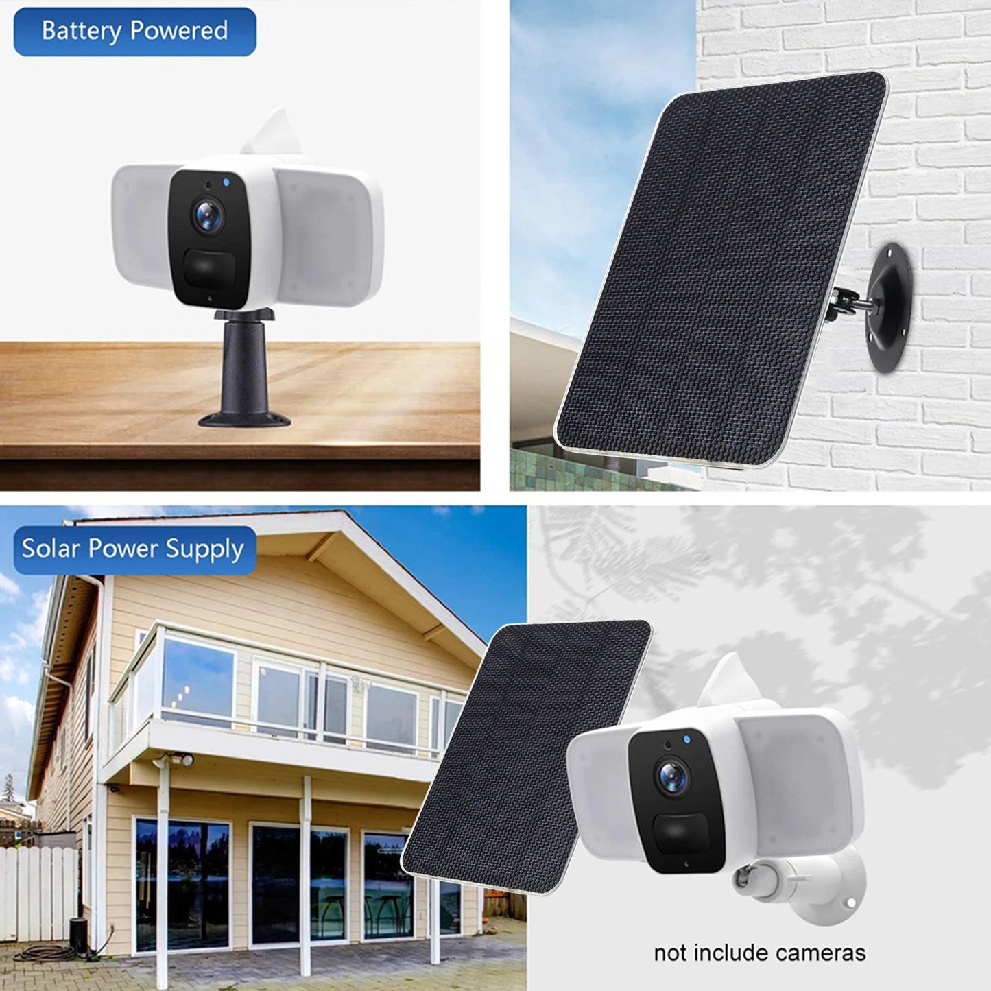 10W 5V Solar Panel Outdoor Solar Cells Charger For Camera