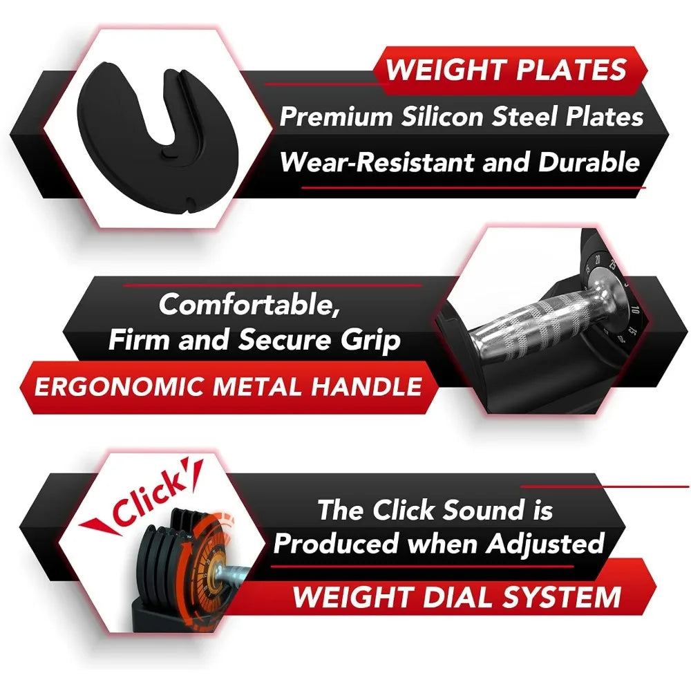 Adjustable Dumbbells Set