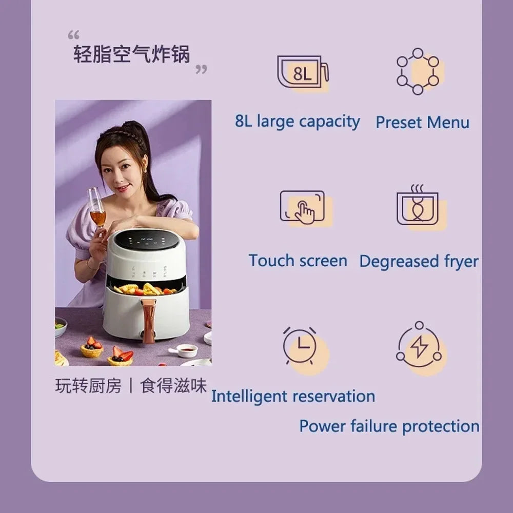 8L Large Capacity Air Fryers