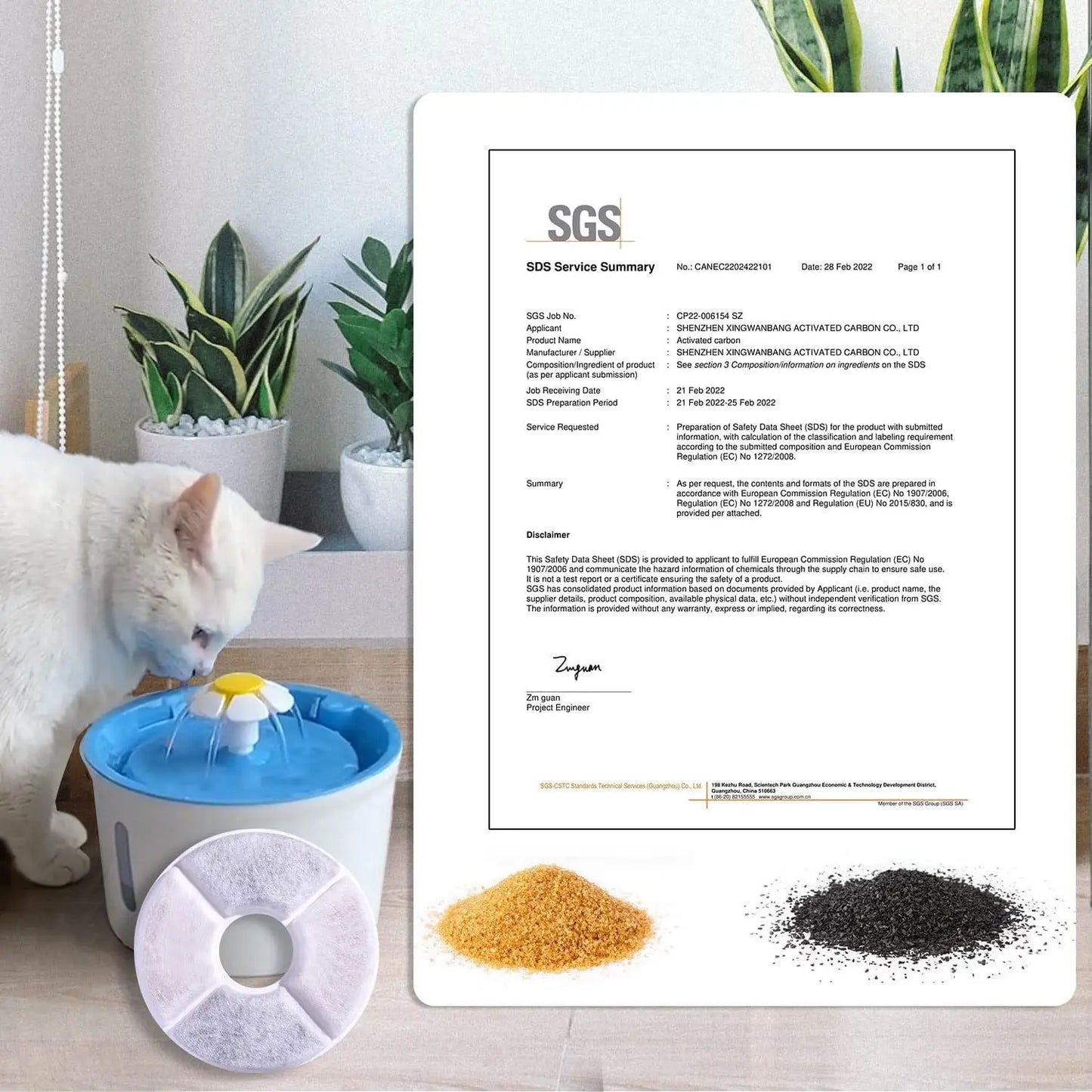 Cat Water Fountain Replaced Filter