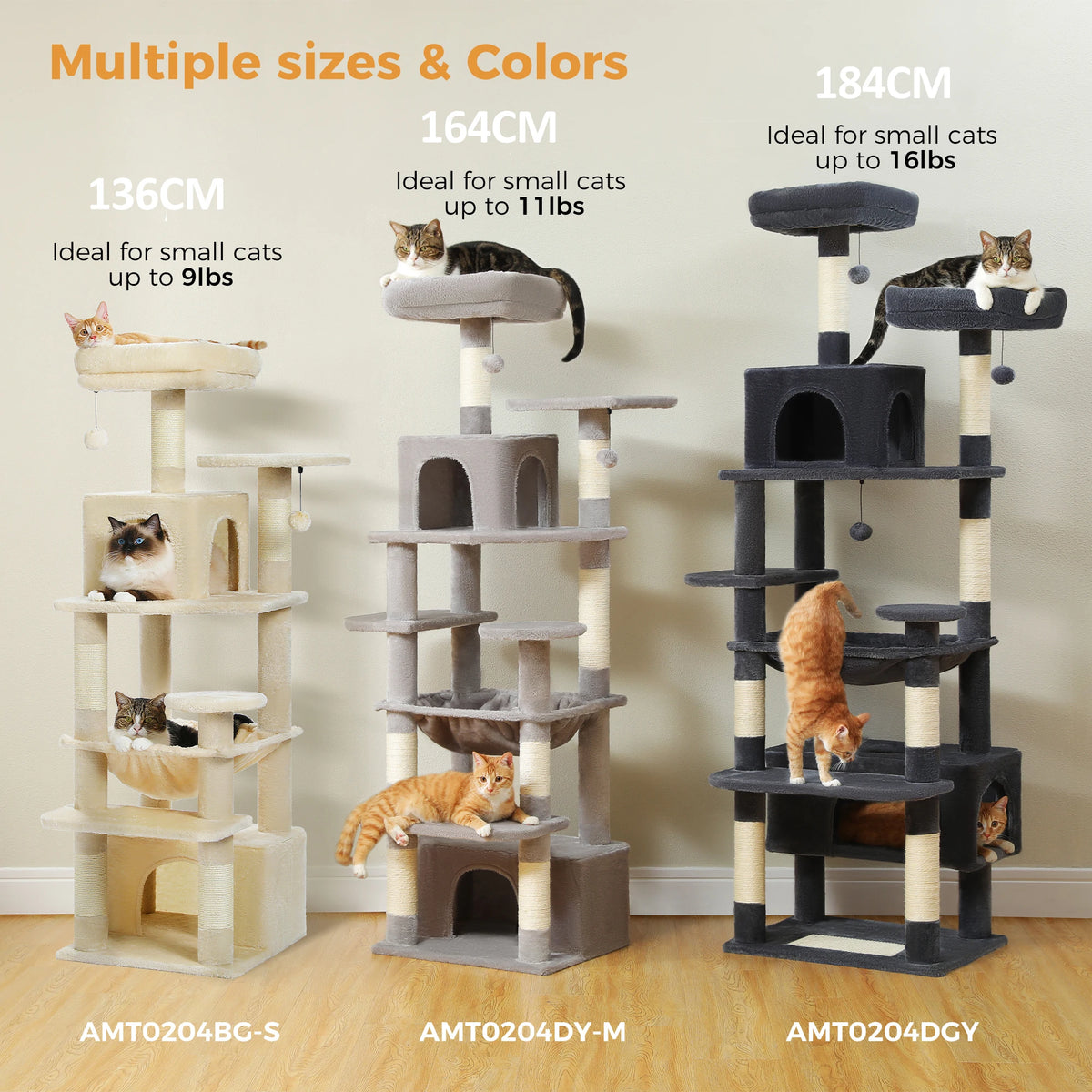 Large Cat Tree and Tower Toys