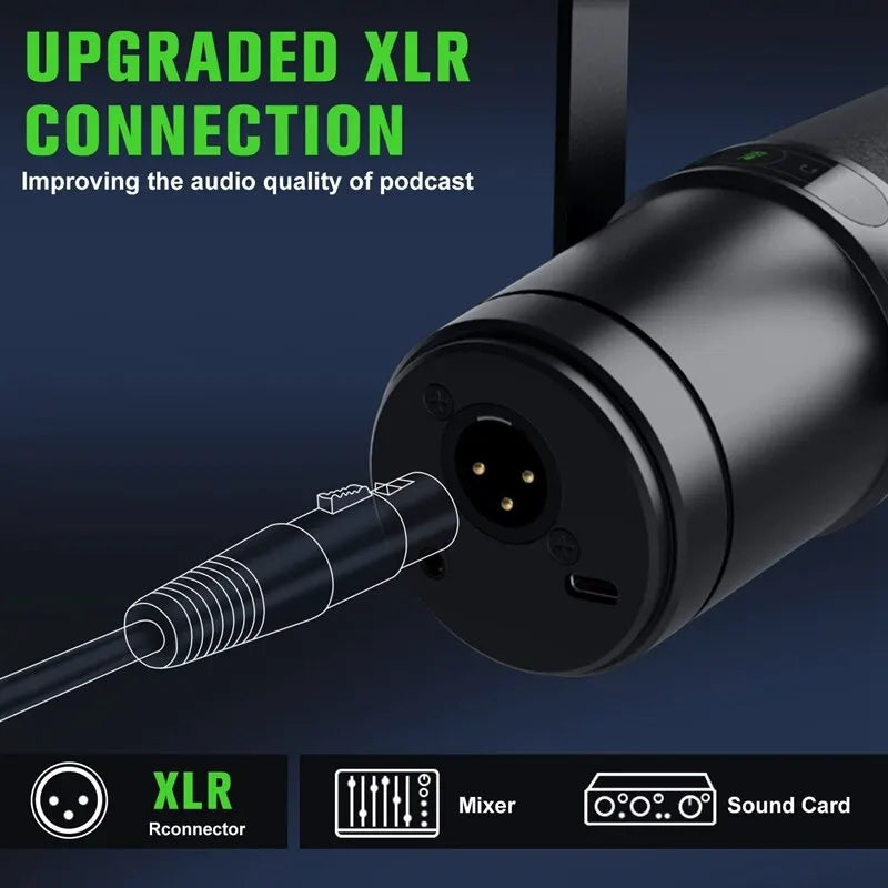 Professional USB/XLR Dynamic Microphone