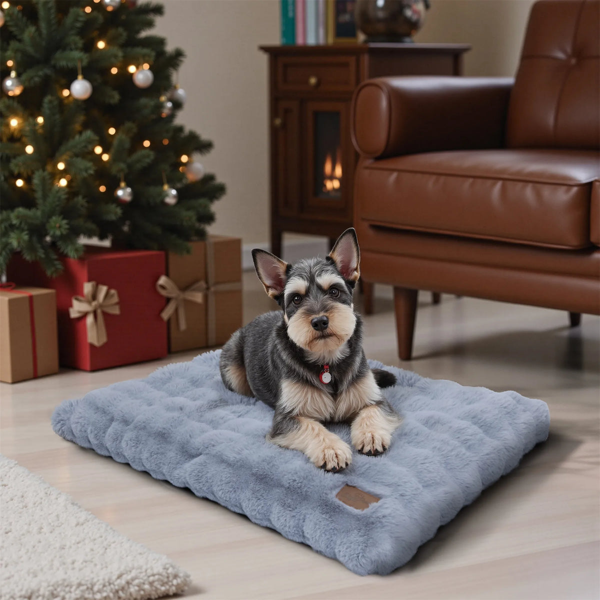 Fluffy Dog Crate Bed