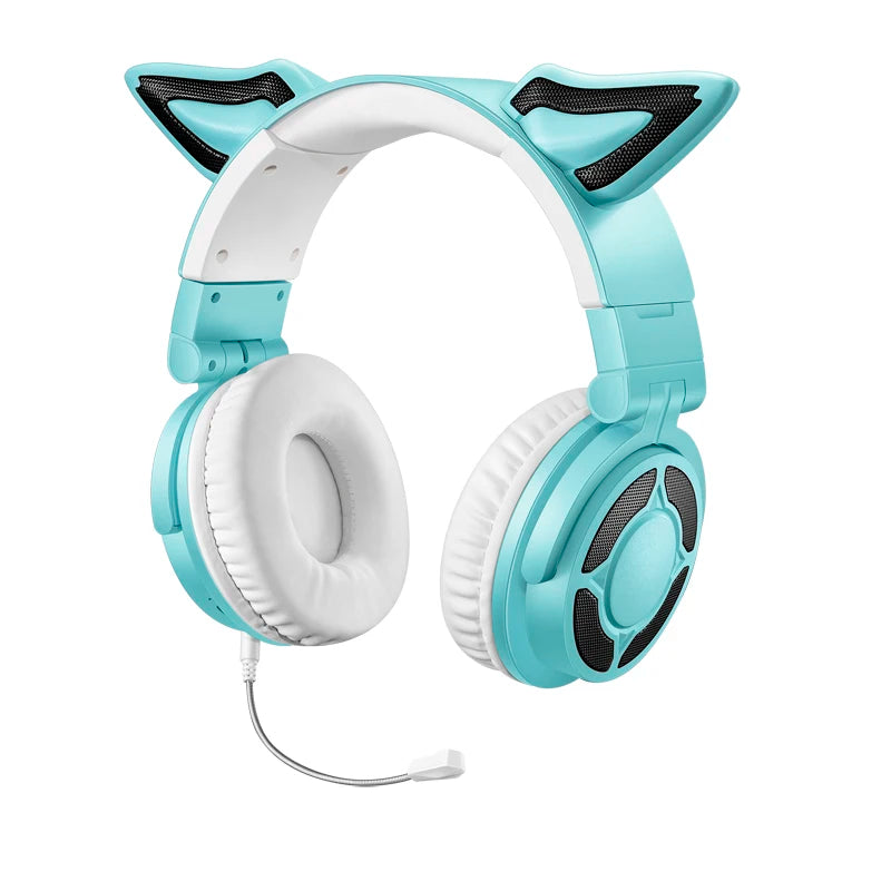 RGB Cat Ear Bluetooth Headphones