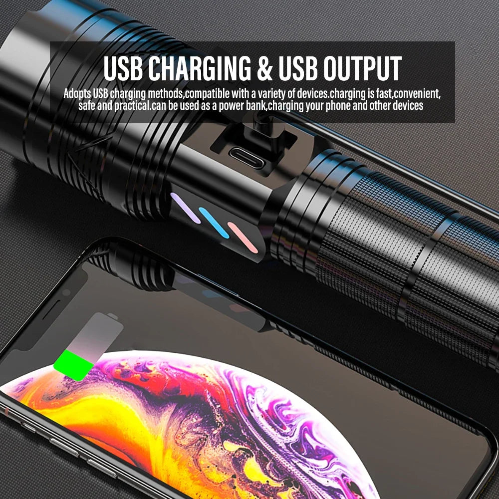 High Power Long Range LEP Flashlight