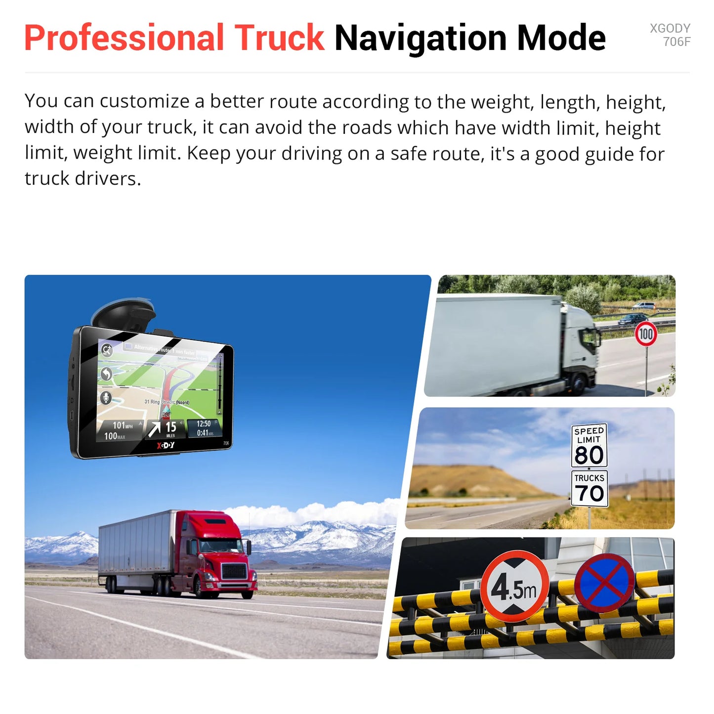 7 Inch Car Truck GPS Navigator