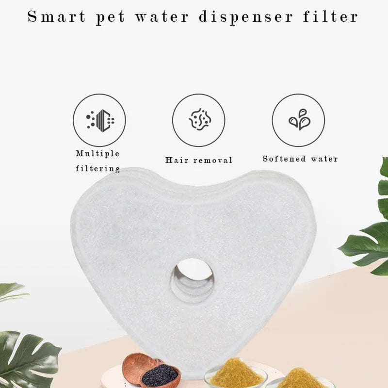 4pcs Activated Carbon Fountain Replacement Filter