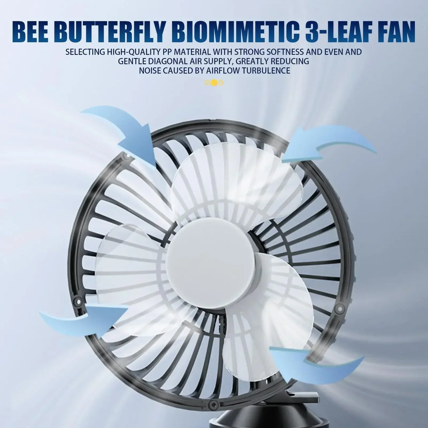 360° Rotatable Suction Cup Car Fan