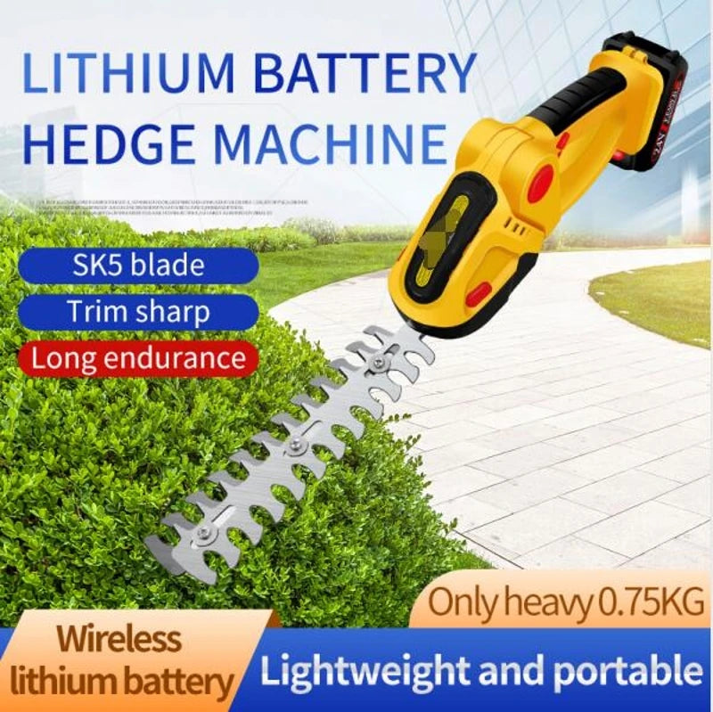 2 in 1 Cordless Electric Hedge Trimmer