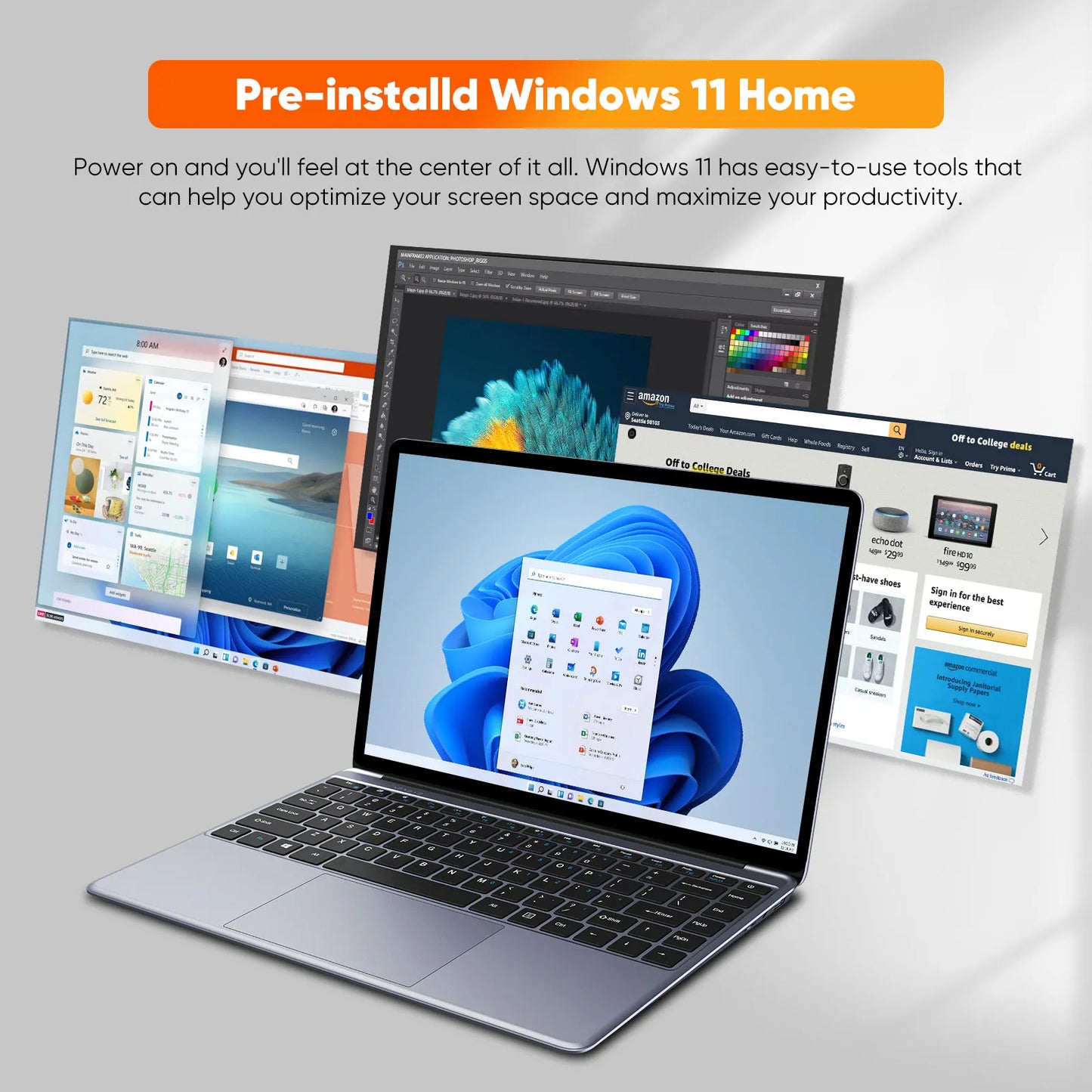 14.1 inch IPS Screen HeroBook Pro Laptop