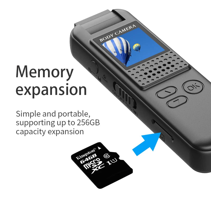 1080P Full HD Mini Night Vision Wireless Body Camera