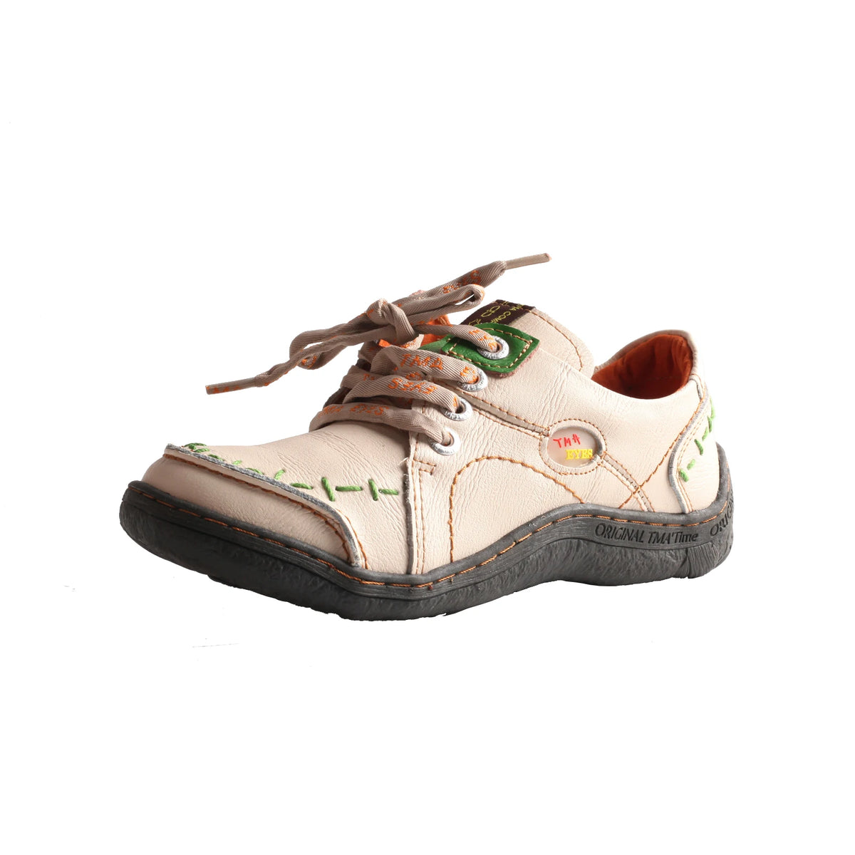 Hand-Stitched Leather Sneakers Shoes