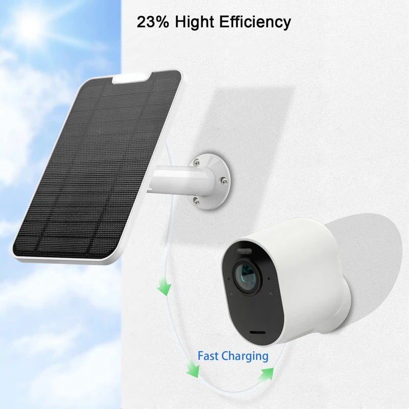 2 Pack Camera Waterproof Solar Panels