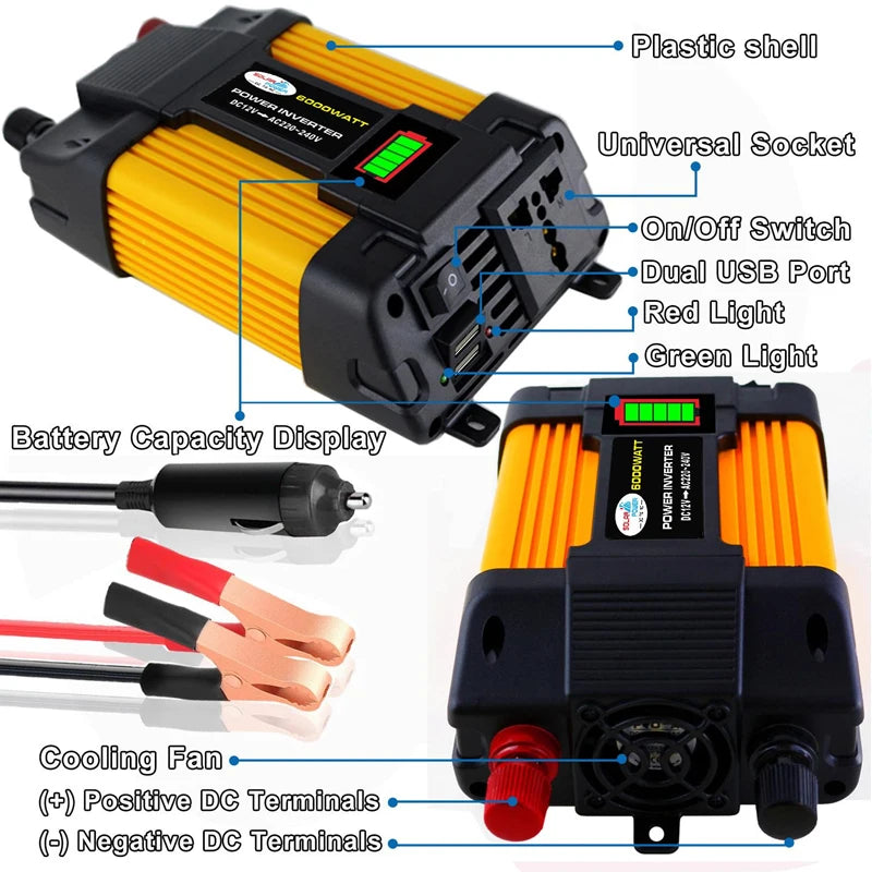 20W Solar Panel 30A Controller 6000W Modified Sine Inverter
