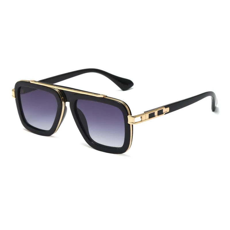 Men Vintage Luxury Fashion Square Sunglasses
