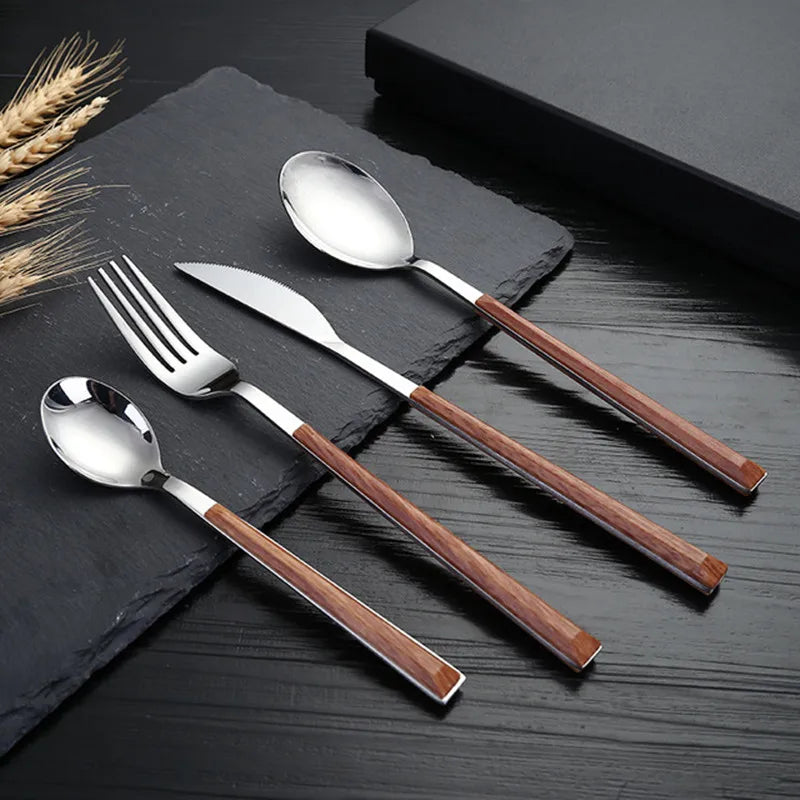16pcs Stainless Steel Imitation Silverware Set