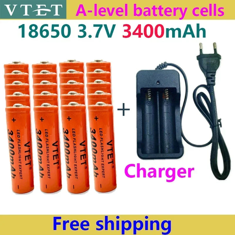 3.7V 18650 Rechargeable Battery
