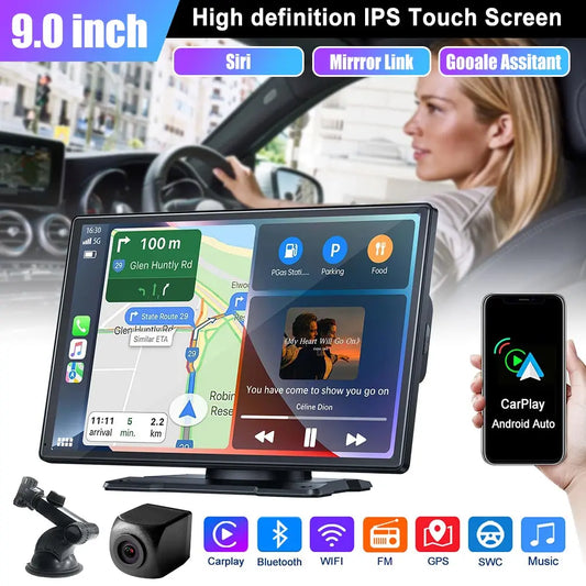9"Portable Car Stereo Radio GPS Navigator