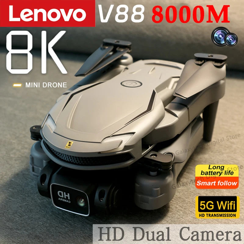 8K Professional Anti-Shake HD Dual Camera V88 Drone