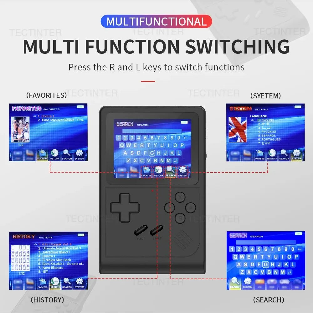 GB300 3.0 Inch Screen Handheld Game Console