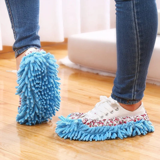 \Multifunction Floor Dust Cleaning Slippers
