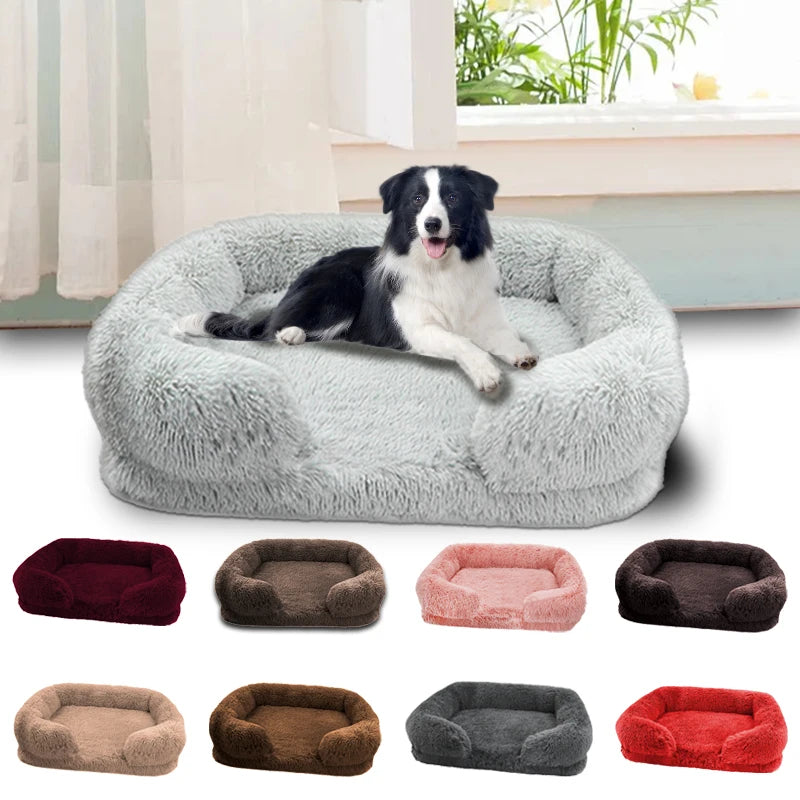 Large Dog Plush Bed