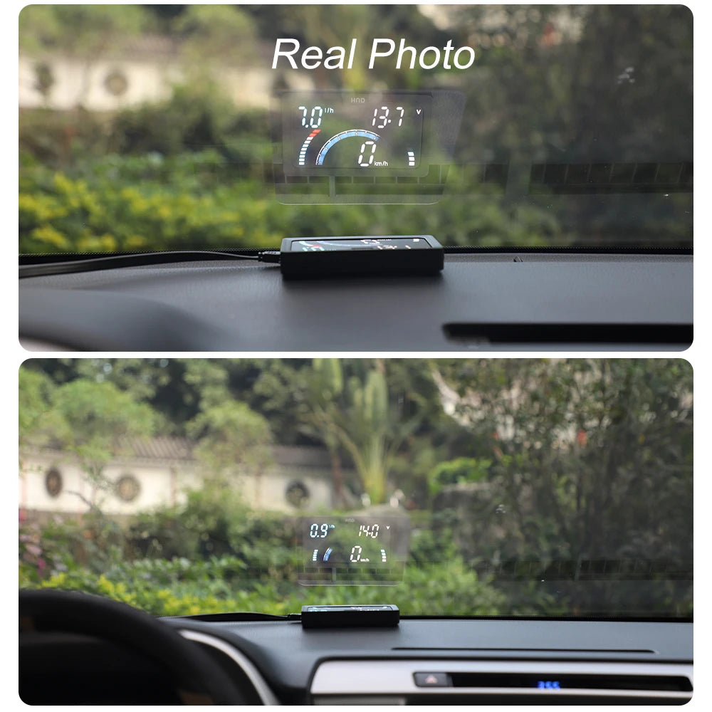 HUD OBD2 Gauge Windshield Projector Speedometer