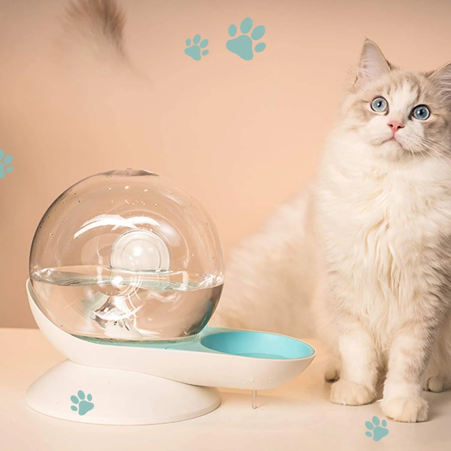 Snails Bubble Cat Water Fountain