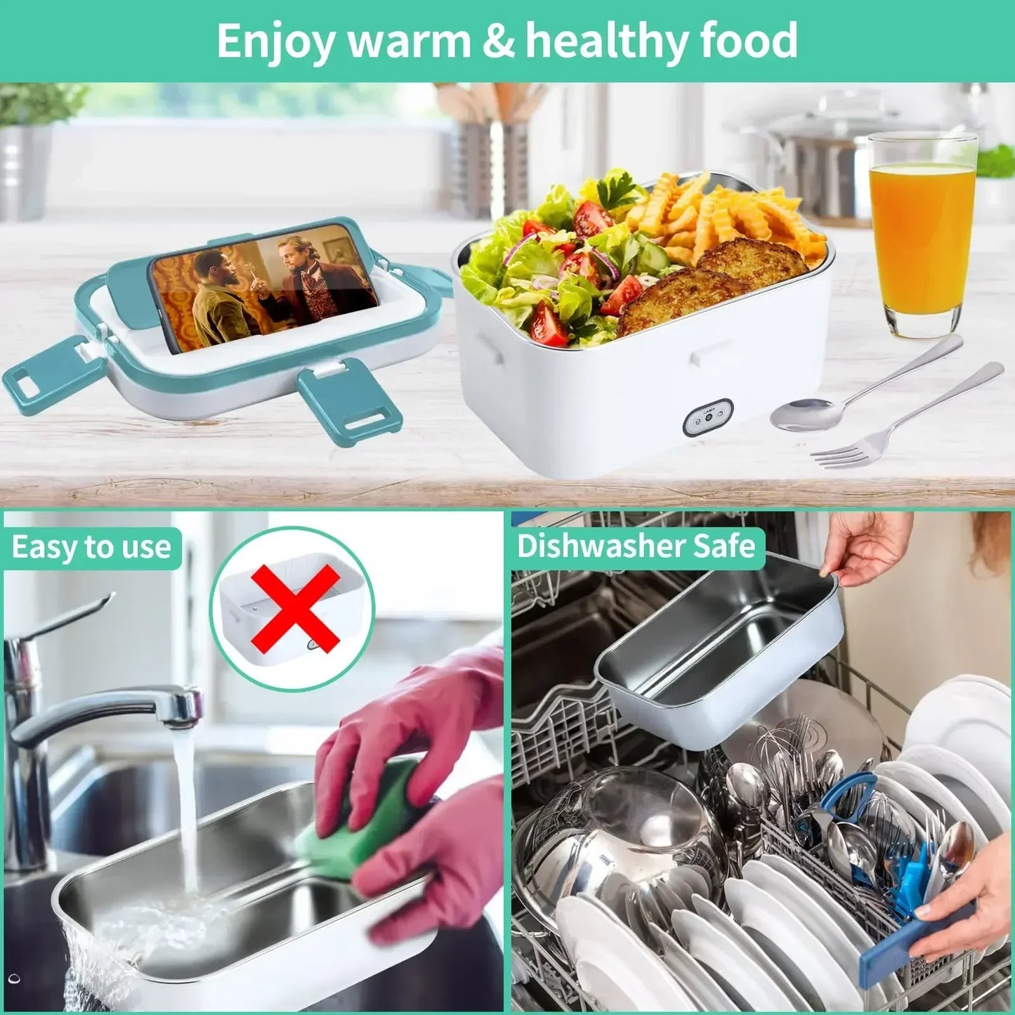 80W Electric Lunch Box Food Warmer