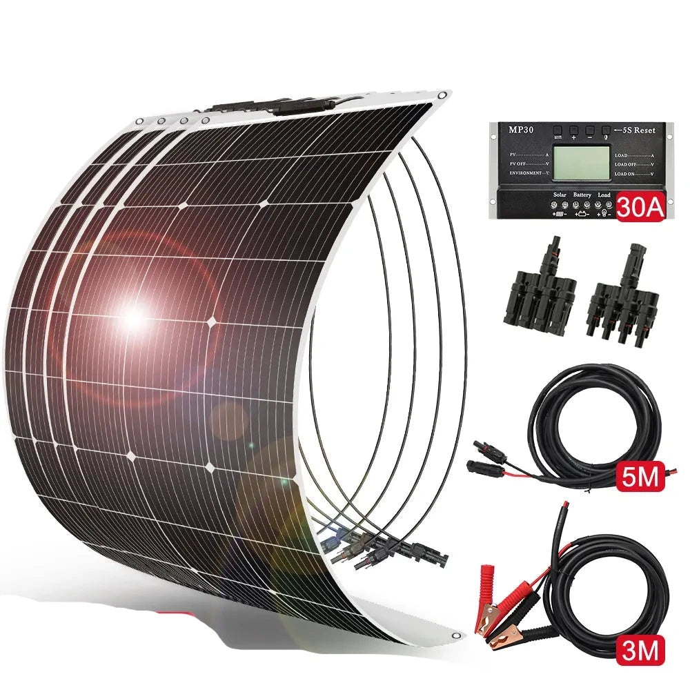 18V 100W/200W/400W Flexible Solar Panel