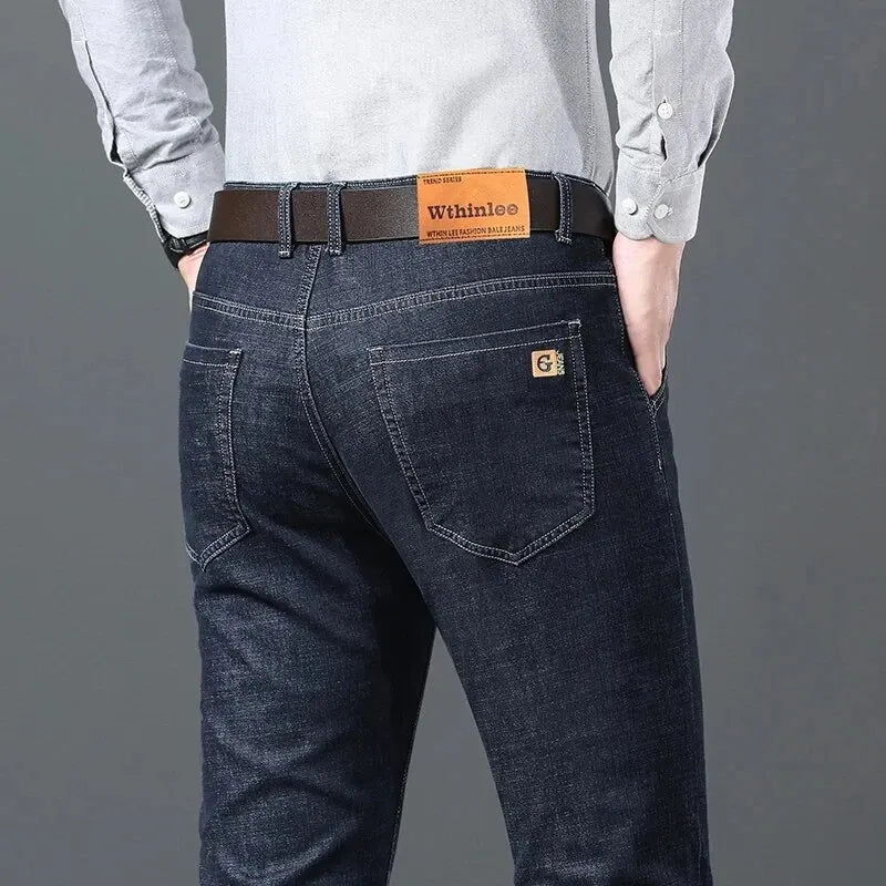 Men Spring and Autumn Denim Jeans