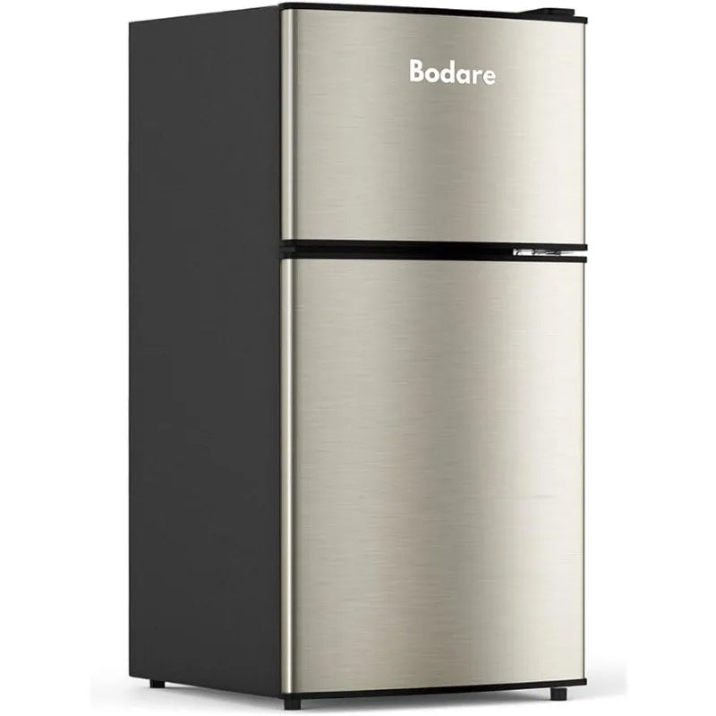 Bodare Mini Fridge with Freezer