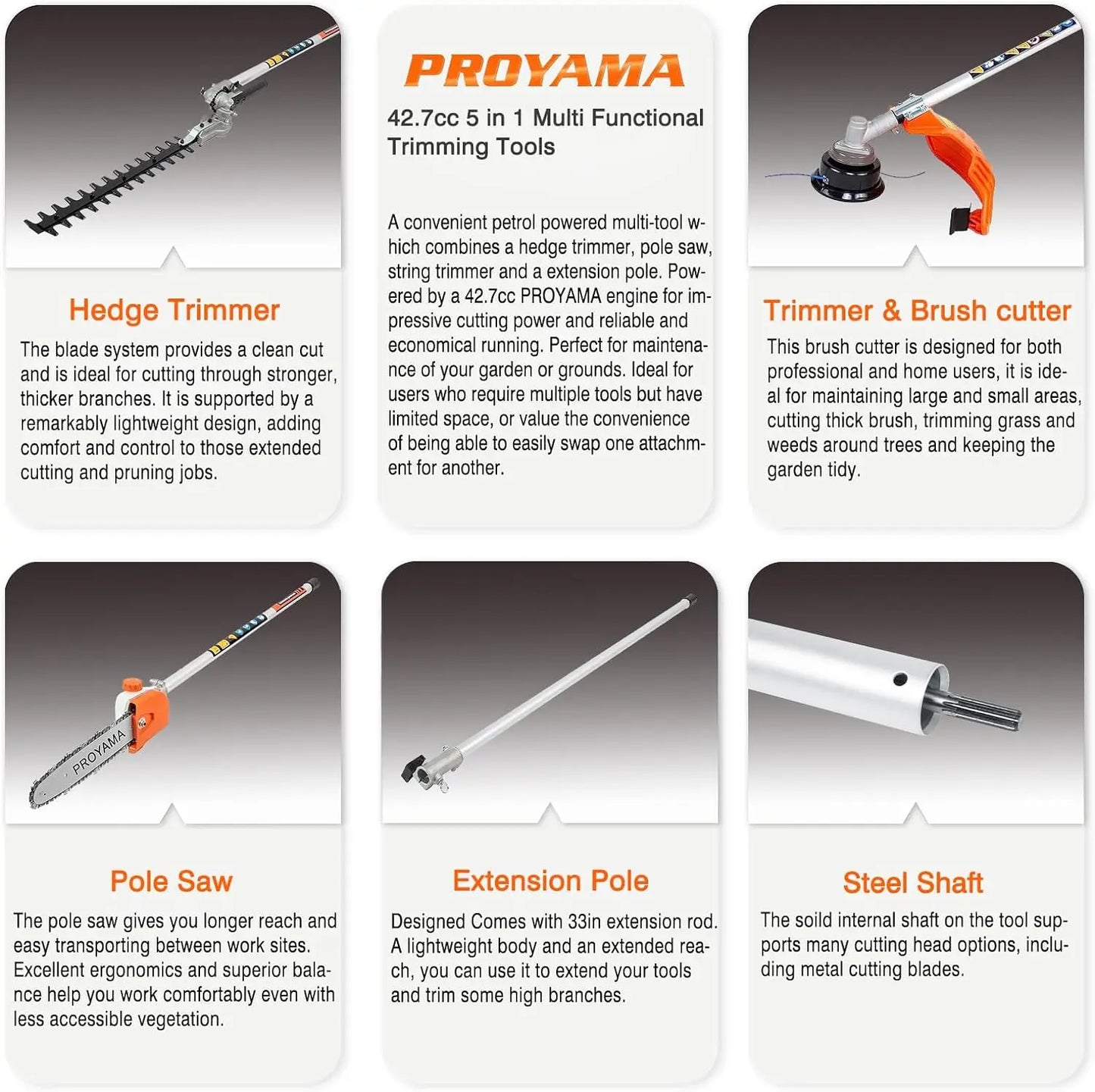 5-in-1 Gas Trimming Tool Set