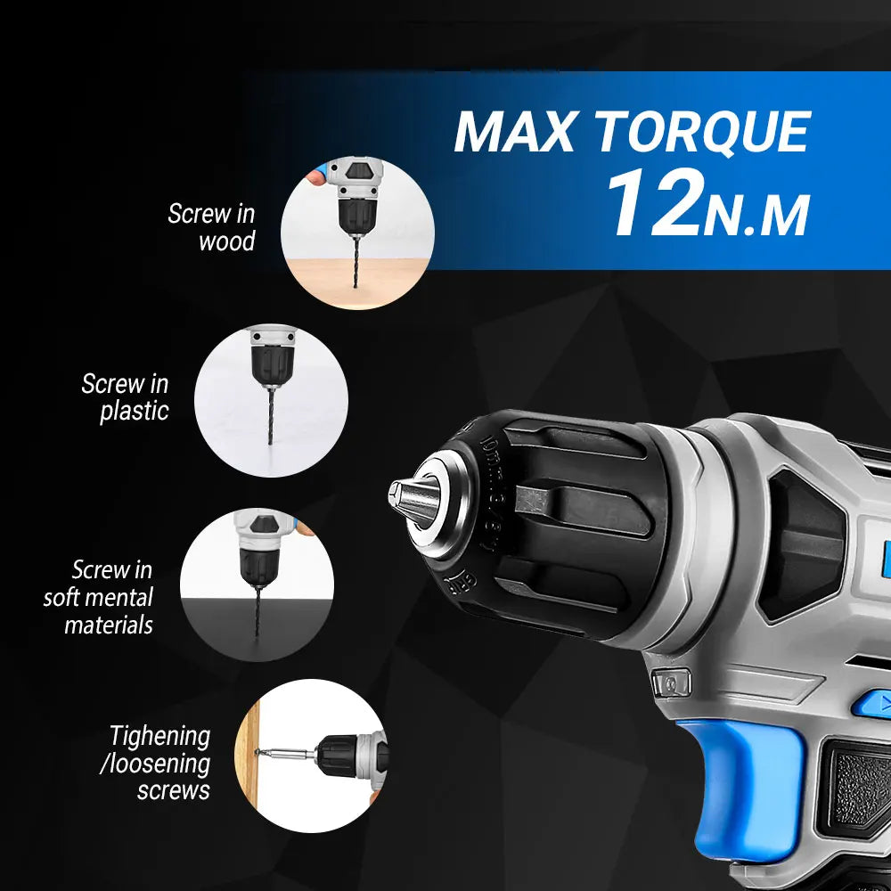 8V Cordless Drill Set