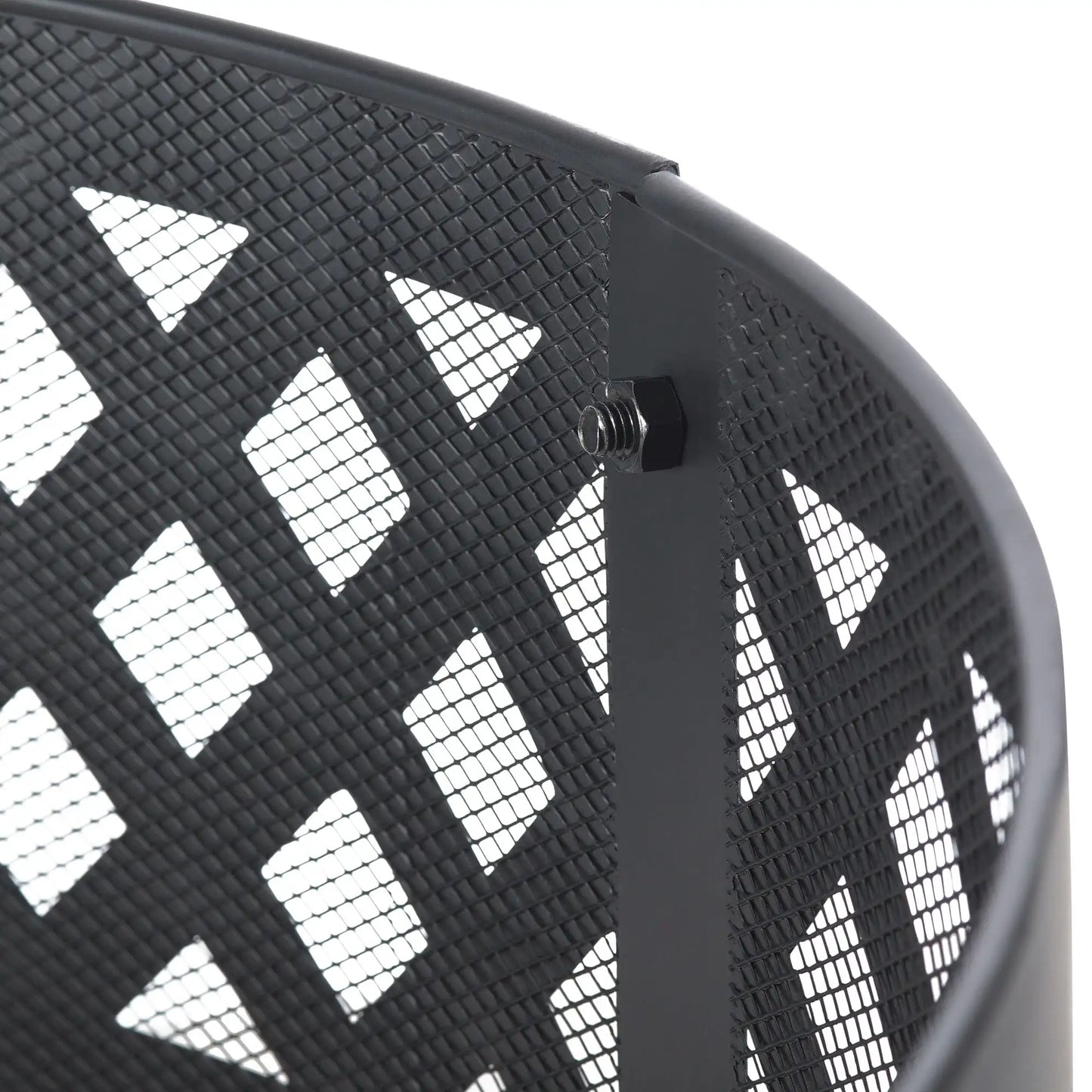 36" Round Metal and Steel Outdoor Fire Pit