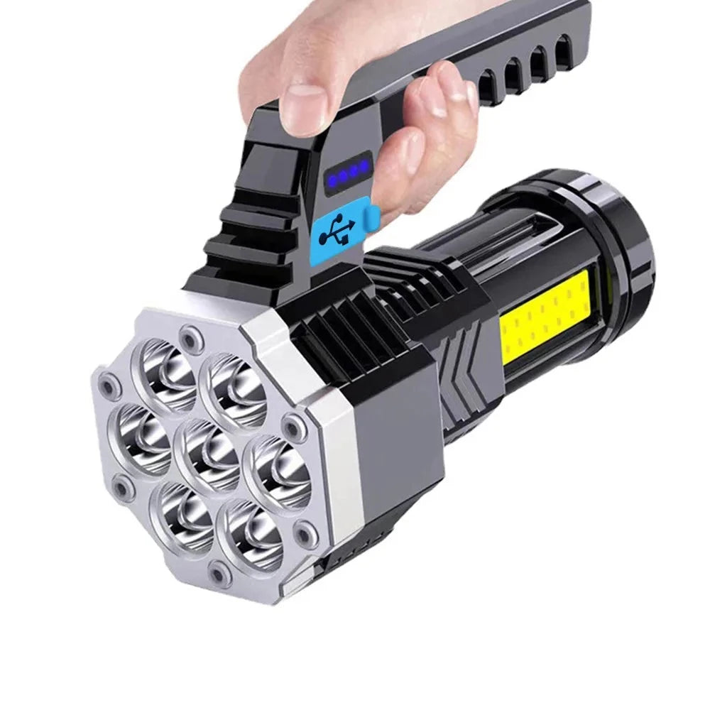 1200mAh 7 LED High Power Flashlight