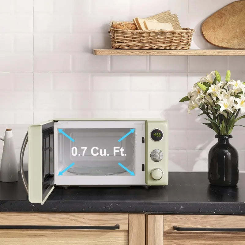 0.7 cu. ft. Retro Countertop Microwave Oven