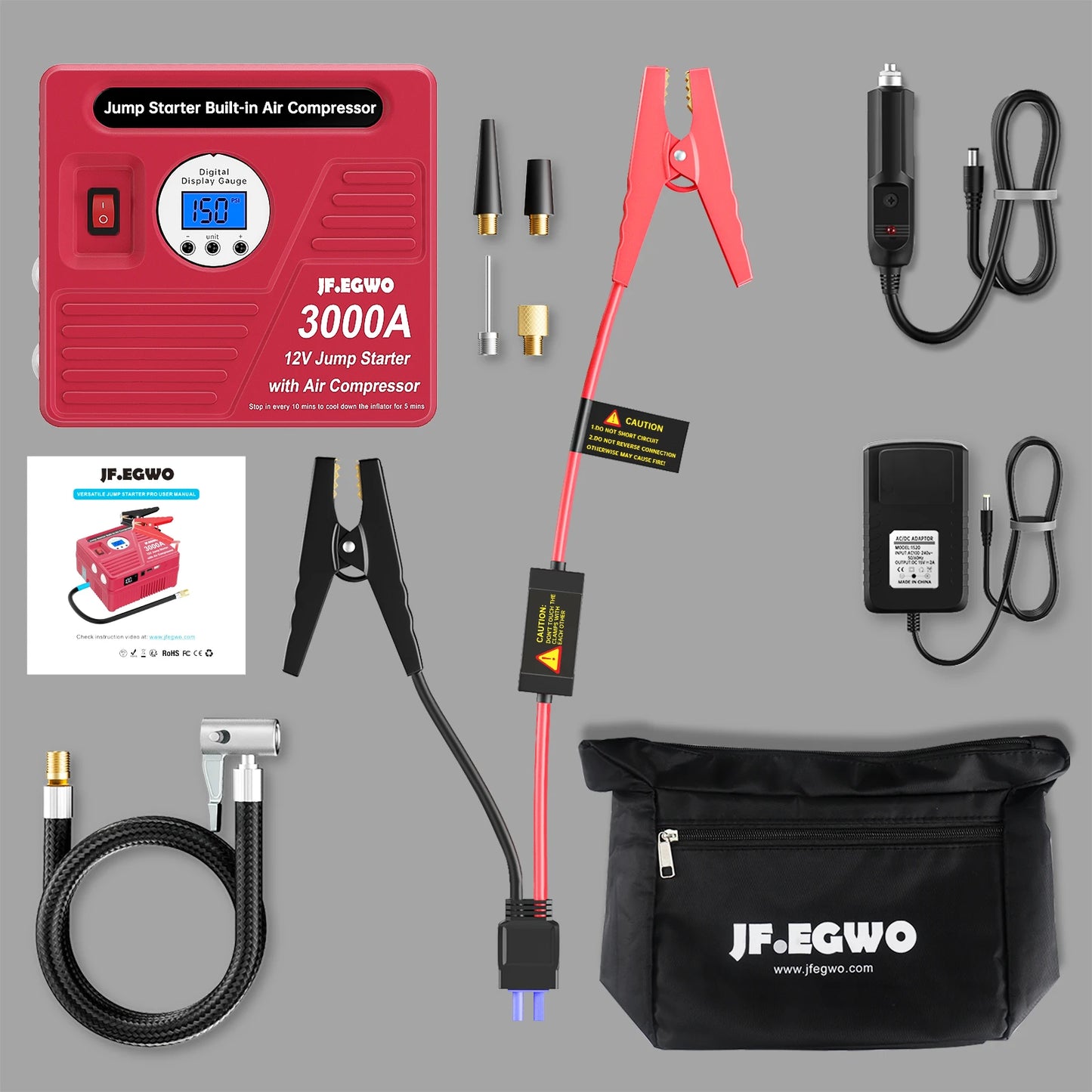 2000A 3000A Car Jump Starter Device
