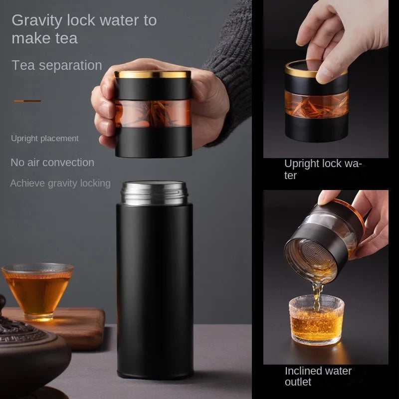LED Display Insulated Travel Coffee Mug