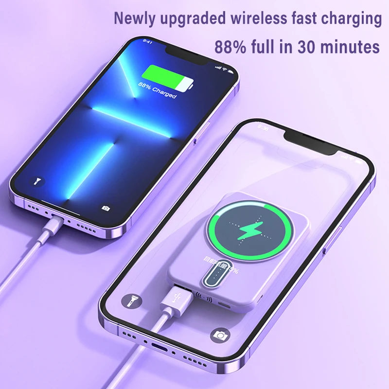 30000mAhMagnetic Wireless Charging Power Bank
