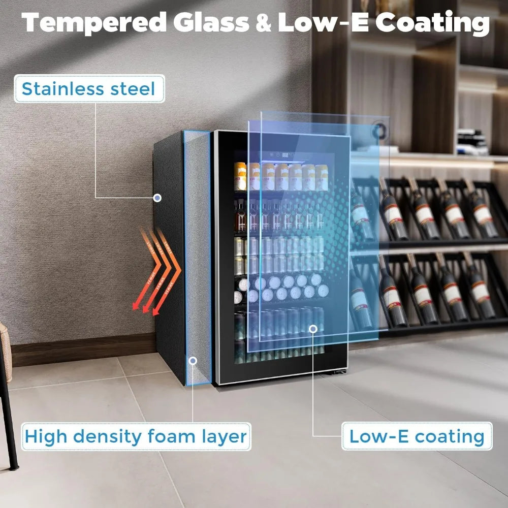 Mini Beverage Cooler with Refrigerator