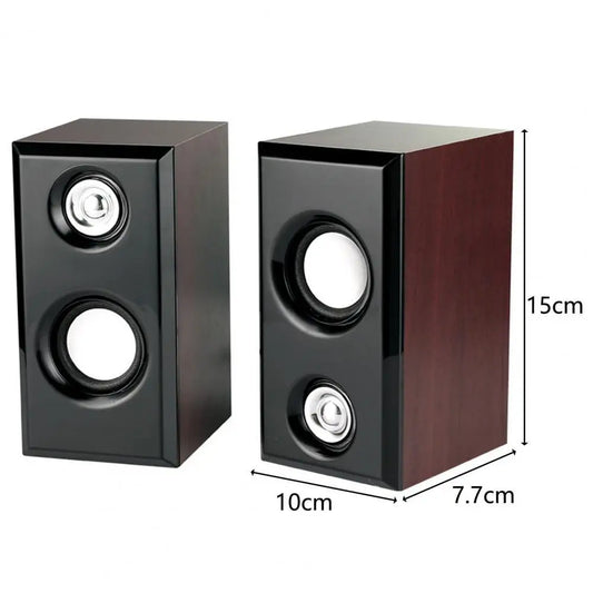 USB Wired Wood Speakers