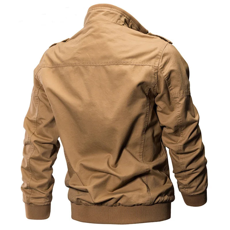 Men's Casual Cotton Military Jacket