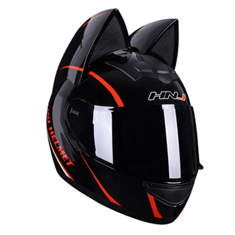 Cat Ear Motorcycle Full Face Helmet