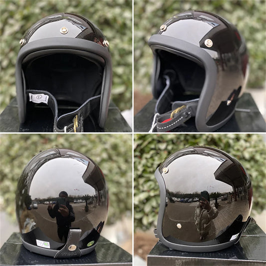 500TX Vintage Motorcycle Open Face Helmet