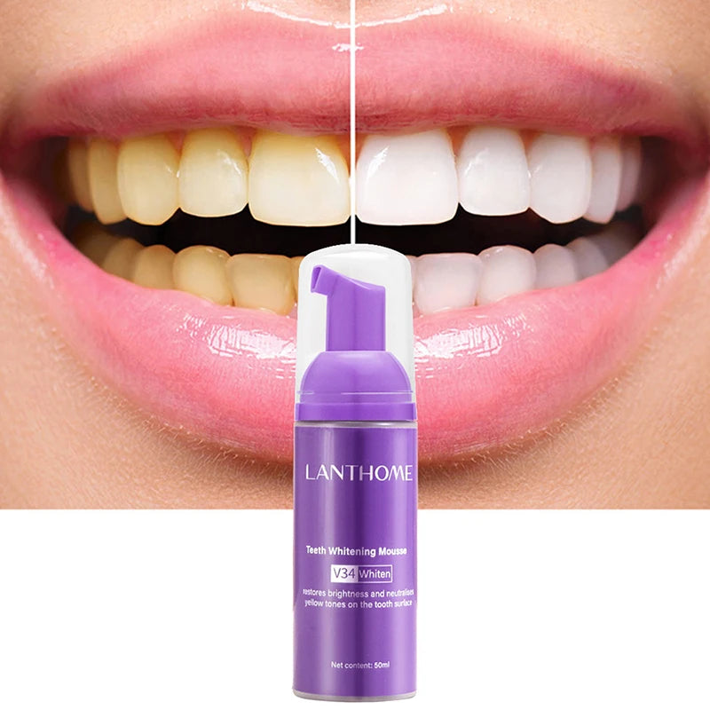V34 Mousse 50ml Teeth Cleaning Toothpaste