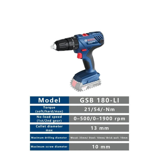 18v Impact Drill GSB 180Li Electric Screwdriver