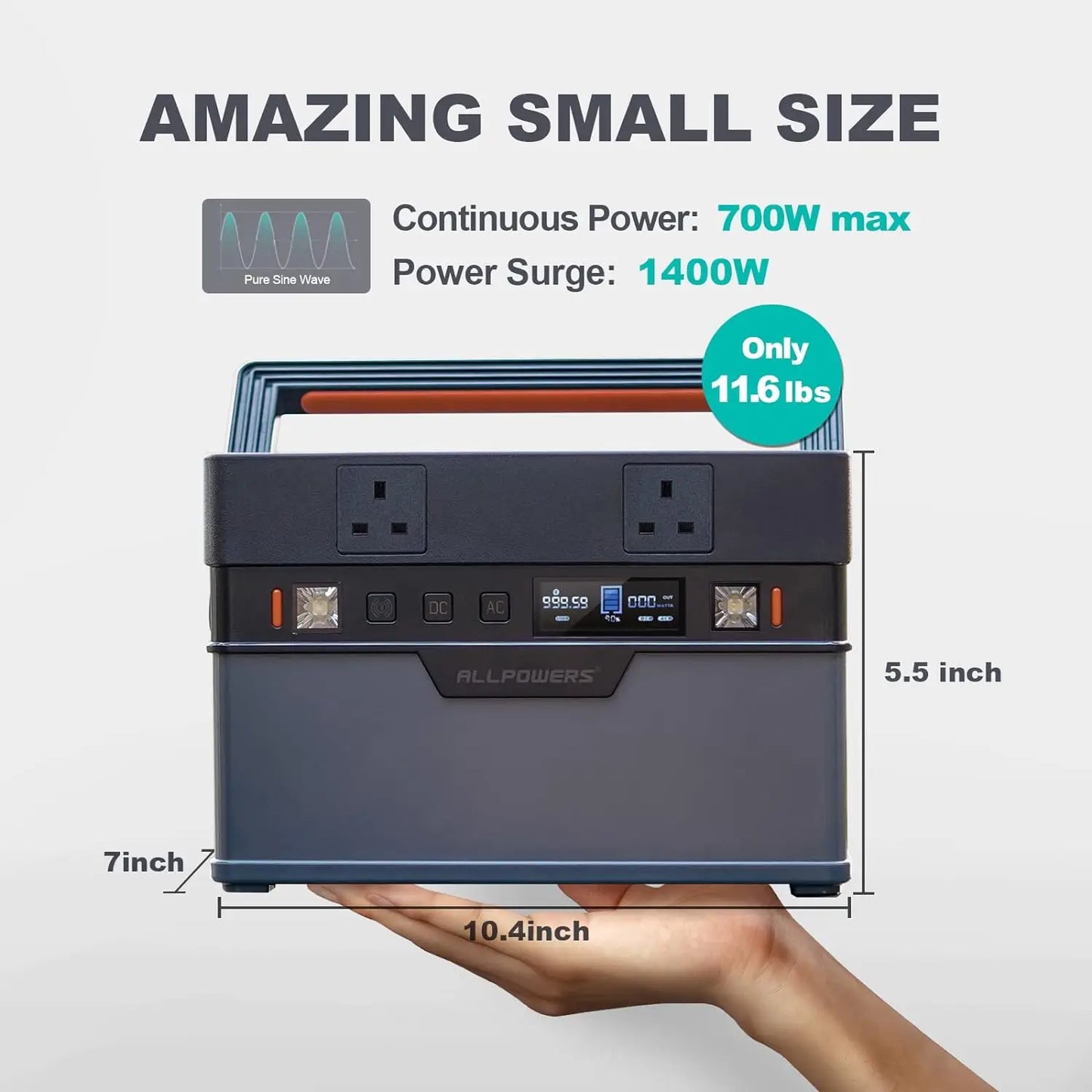 700W Portable Power Station