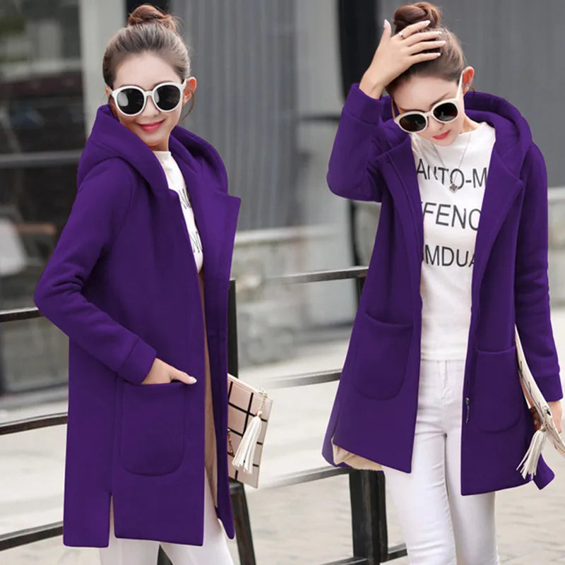 Autumn Winter Women's Fleece Jacket Coats